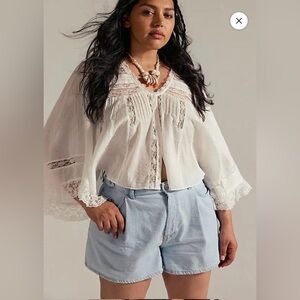 We The Free Crvy Moon Sign Pleated Shorts